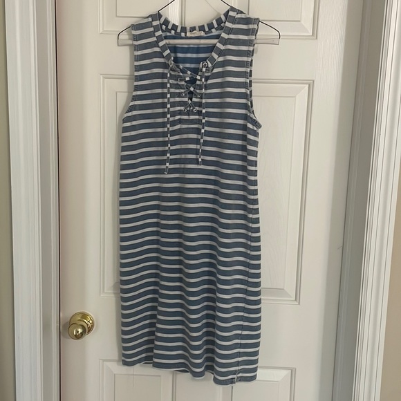 Jane and Delancey size small blue and white dress - Picture 1 of 4